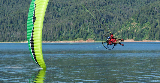 Can you fly a paramotor over water?