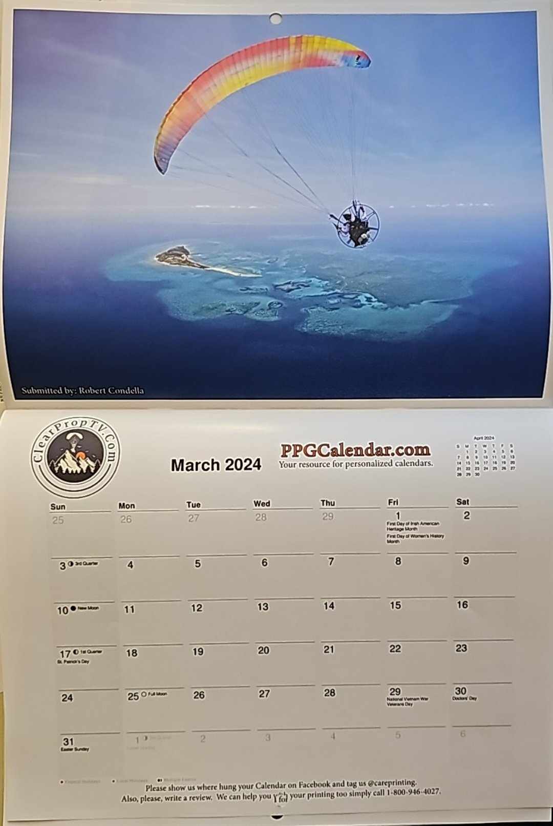 Paramotor Calendar